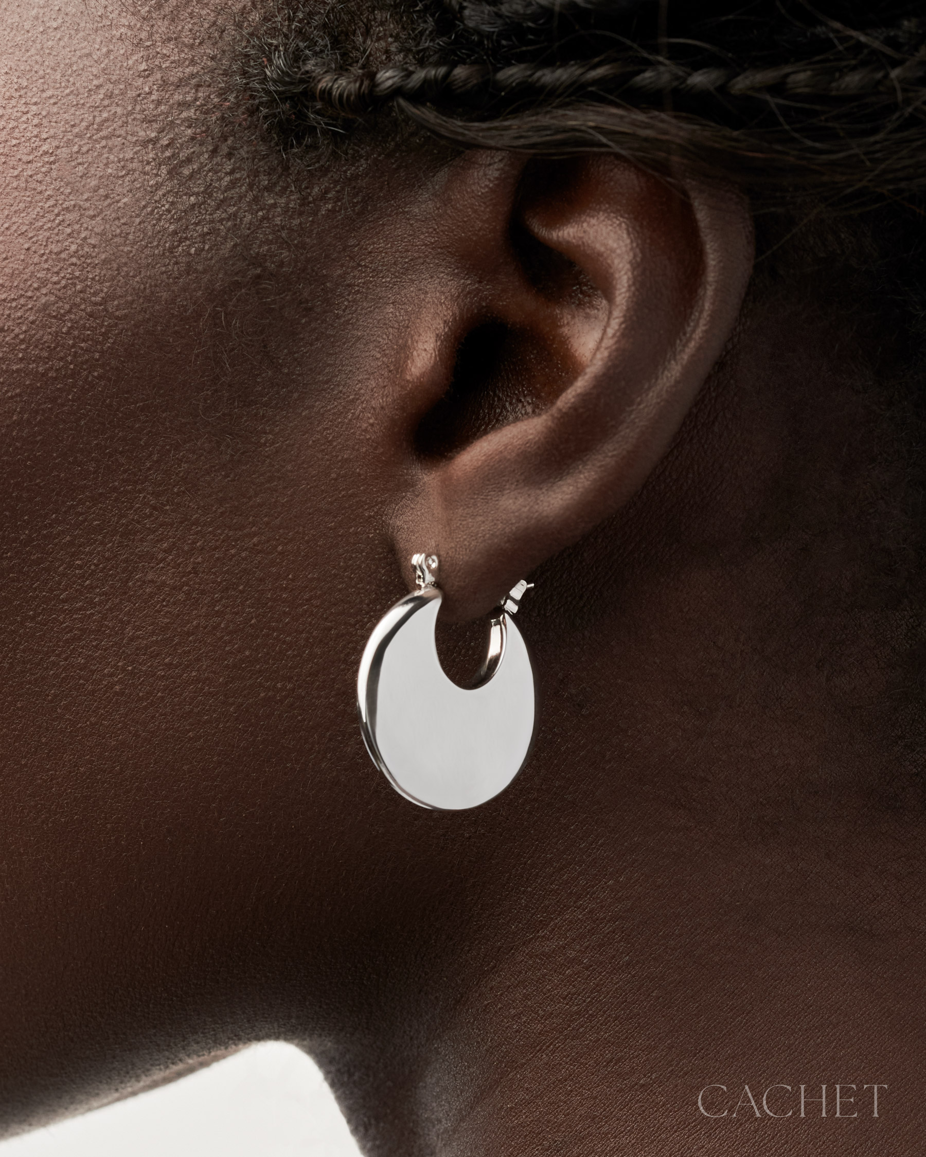 Polyvalente Rhodium Earrings